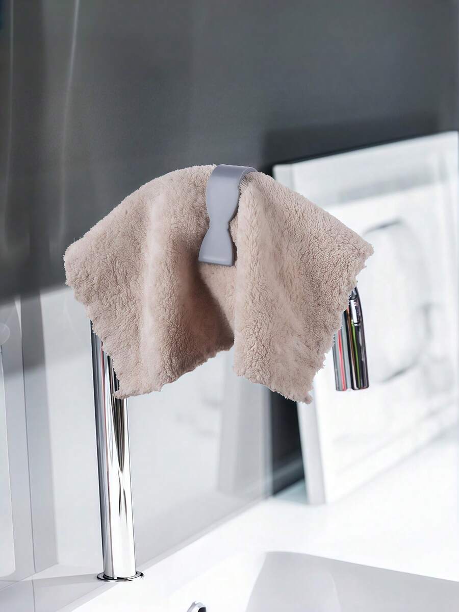 2Pcs Heavy Duty Non‑Slip Dish Towel Clips Anti‑Fall Towel Hanger Holders No Drill Fixing Clamp For Oven Handle Dishwasher Stove Bathroom Rack Multi‑Purpose Home Kitchen Storage Organizer 3 Colors Available - Multicolor - View 1