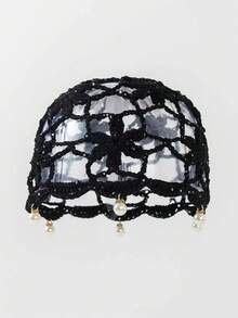 1pc Handmade Crochet Hollow Out Vintage Elegant Breathable Lightweight Knit Cap For Women, Handwoven Headband Beanie, Fashionable For Spring & Summer - Knitted Hat - View 20