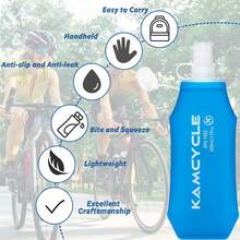 Running Vest Backpack With 500ML Soft Flask, Hydration Vest With 500ML Bladder, Running Backpack With 500ml Hydration Bottle, Lightweight Adjustable Hydration Pack For Men Women,For Cycling,Marathon - Multi-color - View 2