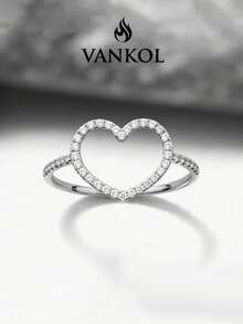 1pc Minimalist Unique Single Diamond "I Love Mom" Ring, Exquisite Jewelry Gift For Women - Love Ring - View 1