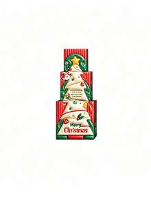 Christmas Gift Box Set, Stackable Nesting Christmas Gift Boxes With Lids, 4 Styles: Snowman/Santa/Deer/Christmas Tree, Suitable For Gift Packaging And Christmas Party Decoration, Can Hold Gifts - Gift Box - View 14