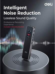 DELI MP301 Voice Recorder 8G/16G/32G/64G Large Capacity, Intelligent Noise Reduction, Long-Distance Recording, 20-Hour Standby, Auto-Save On Power Loss, Portable Voice Recorder For Business Meetings, Training, And Learning - View 3