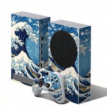 Stiker Bertema Gelombang Seni Vintage, Cocok untuk Konsol Series S dan Pengontrol Ganda, Film Vinil Premium, Tahan Gores dan Tahan Air, Mudah Dilepas Tanpa Meninggalkan Sisa - View 2
