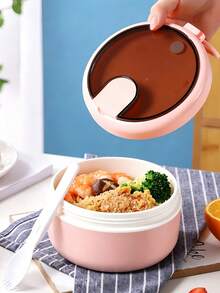SEAL LOCK 1pc Portable Large Breakfast Insulated Cup With Sealed Lid Heat-Insulating Soup Container, Suitable For Students And Office Workers,Suitable For Travel And Daily Use - Multicolor - View 5