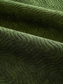 1PC Chenille Solid Color Wave Jacquard Sofa Cushion Seat Pad, All-Season Non-Slip, Pet Scratch-Resistant, Durable & Dustproof, Easy To Maintain, Machine Washable, Sofa Decorative & Protective Cover. - Green - View 8
