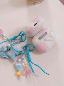 Tie Dye Tulip Blue Butterfly Pods 4 Protective Case, Compatible With Pod 3, Apple Pro Earphone Shell 2nd Gen Wireless Bluetooth 3rd Gen 2nd Gen Pod Pro 4th Gen 5th Gen Case - Baby Blue - View 9