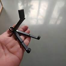 Foldable Mini Keychain Phone Stand, Spring Hook Portable Travel Phone Holder, Compatible With Iphone And All Smartphones Under 8 Inches - A - View 8