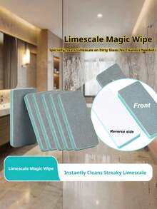 Glass Water Scale Magic Scrub Cleaning Brush, Household Bathroom Mirror Shower Room Tile Powerful Water Scale Water Stain Water Mark Removal Tool, Multi-Functional Window Glass Cleaning Tool - Glass Cleaning Tool - View 8