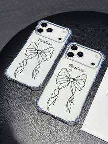 1 buah Casing Ponsel Transparan Anti Jatuh dengan Motif Kucing Kustom, Cocok untuk iPhone 11/12/13/14/15/16 Pro Max/16 Plus/17/Air/17 Pro Max/S25/S26 Ultra/S24 Plus/S25 Edge/A56/A55/A54/A17, Mendukung Model Ponsel Android, Hadiah Sempurna untuk Teman - Clear - View 6