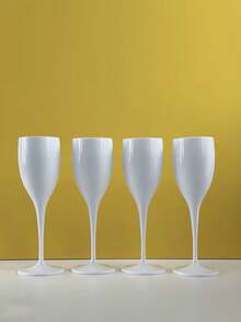 4/6 chiếc ly champagne nhựa không vỡ, ly uống nước nhựa tái sử dụng, phù hợp cho tiệc tùng, đám cưới, ngày lễ, lựa chọn lý tưởng cho các dịp kỷ niệm - Xem 12