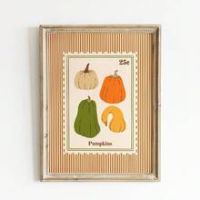 1pc Frameless Pumpkin Stamp Cozy Fall Kitchen Wall Art Canvas Vintage Quirky Poster For Bedroom Dorm Back To School Gift - Frameless - View 1