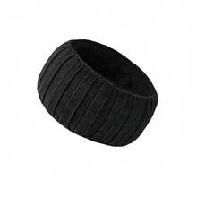 meetsunny 1pc Women's Winter Knitted Headband, Thick Fleece Lining Ear Protection Warm, Windproof Warm Headwear, Suitable For Cold Weather Outdoor Sports Cycling - Multicolor - View 12