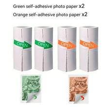 57x25mm Color Thermal Paper Roll For T02 Mini Printer Self‑Adhesive & Non‑Adhesive Print Color Same As Seal Label Sticker Paper For Pocket Portable Printer - View 12