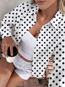 Atasan Wanita Lengan Panjang Leher Bulat Slim Fit, Motif Zebra, Kaos Crop Slim Fit Elastis - Putih - View 2