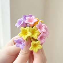 1pc Fashion Lily Of The Valley Keychain Wind Chime Flower Pendant Love Keyring Mobile Phone Bag Charm For Women Car Key Chains DIY - Multicolor - View 8