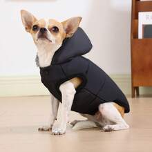 HOLAPET 1pc Autumn/Winter Fleece Pet Hoodie Jacket Thicken Warm Dogs Coat Outdoor Windproof Dog & Cat Clothes Suitable For Small Medium Dog - Multicolor - View 7