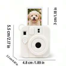 Mini Instant Camera Keychain, Pop-Out Photo Camera Charm Key Ring, Cute Simulation Camera Keychain For Bag Backpack Pendant, Funny Novelty Gift For Women Girls, Retro Vintage Style, Mother's Day Birthday Graduation Present, Party Favor - View 4