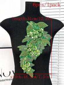 20片/包，新款3D电脑刺绣水晶水钻贴片，适用于服装装饰、修补、DIY婚纱配饰、缝纫刺绣工艺 - A - 查看 73
