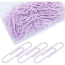 2 Inch Large Paper Clips, Rose Gold, 100Pcs - Lavender - View 1