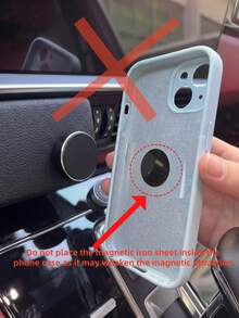 1/2pcs Car Round Magnetic Phone Holder, Strong Magnetic Adsorption For Car, Multi-Angle Adjustable, Dashboard Adhesive Installation, Convenient For Driving Navigation And Phone Calls, No Obstruction Of Vision For Driving, Magnetic Design For Quick Phone Attachment And Removal, Practical Car Interior Navigation Accessory - Multicolor - View 3