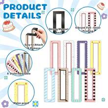 8/4pcs Magnetic 4-Photo Strip Frame, Photo Booth Style Photo Display Magnets, Flexible Refrigerator Photo Clips, Suitable For Fridge, Locker, Magnetic Blackboard And Metal Surfaces, DIY Memory Collage Decoration, Suitable For Home, Office, Dorm And Gift - Multicolor - View 2