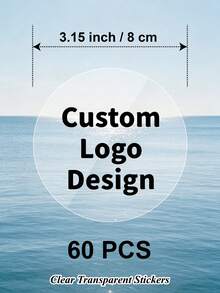 20/60/120pcs 3-10cm Customized Transparent Round Stickers, Personalized Transparent Logo Stickers, Paper/Plastic Business Brand Packaging Seal Labels, Round Labels For Wedding, Birthday - Transparent - View 29