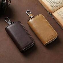 2026 Vintage New Waist-Hanging Key Pouch, Large Capacity Multi-Function Car Zipper Key Case, Universal Portable Accessory - Multicolor - View 8