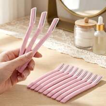 12pcs Women's Facial Razors, Multi-Function Eyebrow Trimmer, Portable Beauty Care Tool, Suitable For Travel And Daily Use, Home Decor, Bathroom Decor, Autumn Home Decor, Christmas Home Decor, Halloween Decor, Suitable For Wedding Events, Ideal Gift, National Day Gift, National Day School Gift, Saudi National Day Gift, Suitable For Saudi Arabia National Day Events, Halloween, Christmas - Multicolor - View 3
