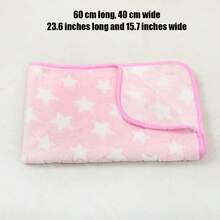 Pet Blanket For Small And Medium Dogs, Also Suitable For Various Small Animals And Cats, Washable, Soft Flannel Fabric, Five-Point Star Embroidery, Lightweight And Breathable, Suitable For All Seasons, Can Be Used As Dog Bed And Dog Mat - Multicolor - View 13