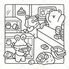 Adult Coloring Book, Cozy Corners, Cute Animals, Relaxing And Fun Doodles, Stress Relief, Fantasy Illustrations And Exquisite Art, Adult Coloring Activity, Drawing And Painting Book - Single Piece - View 8