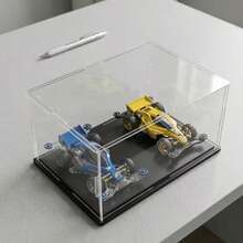 1pc Acrylic Display Box, Multiple Sizes Available, Assembled, Dust-Proof Display Box, Matte Black Base, Suitable For Displaying Figures, Collectibles, Statues, Models, Etc. - A - View 9