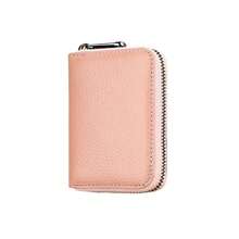 Ultra Thin RFID Anti-Theft Zipper Wallet - Multifunctional Business Card Holder, Secure Travel Document Storage, Can Hold 12+Cards And Cash, Durable Black Design, Simple Style Metal Buckle Decoration - Rectangle - View 8
