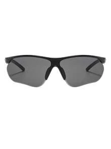 1 Pair Men's Black Half-Frame Cool Personalized Outdoor Street Style Fashion Glasses - Black - View 3