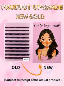 200 قطعة رموش صناعية D Curl DIY، رموش 80DCluster، رموش طبيعية مختلطة 0.07 مم D Curl بطول 8-16 مم، مناسبة للمبتدئين في المنزل، 200 قطعة رموش صناعية سميكة جداً، سعة كبيرة - D - مشاهدة 4