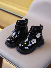 Children's Boots, New Style Single Lining Anti-Slip Casual Boots - Black - View 2