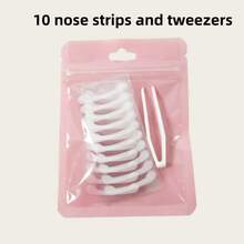 200 Stickers, New Invisible Nose Lift Tool, Exquisite Clear Nose Shaping Stickers Suitable For Small And Narrow Noses, Nose Stickers, Nose Lift Tool, Comes With Tweezers Of Random Color, Nose Nose Nose - Multicolor - View 12