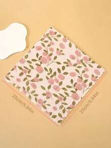 Floral Pattern Dish Cloth - Quick-Drying, Thick And Extra-Wide Kitchen Towel. Soft And Breathable, Suitable For Bath Towel, Car Polishing Pad, And Dishwashing Or Glass Cleaning. - Multicolor - View 7