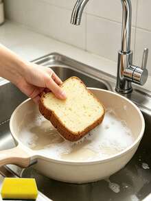 Spons Cuci Piring Berbentuk Roti Panggang yang Lucu, Spons Pembersih Dapur Berbusa Tebal dan Lembut, Bantalan Gosok Anti Gores, Cocok untuk Membersihkan Panci, Mangkuk, dan Wajan, Sikat Cuci Piring Berdaya Serap Tinggi, Aksesori Rumah Tangga Sehari-hari, Peralatan Dapur - beraneka warna - View 5
