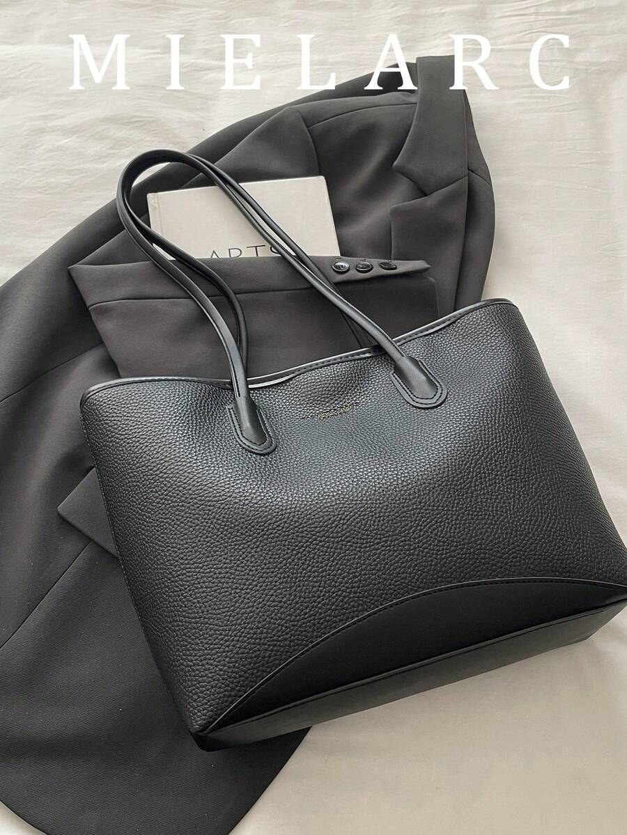 Cross-Border Casual Student Commute Spring Minimalist Aesthetic Large Capacity Vintage Tote Bag With One Shoulder Strap And Hand Carry