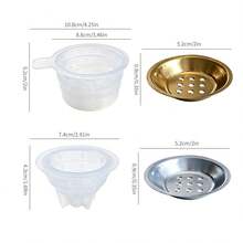Honeycomb Aromatherapy Burner Silicone Mold Set, Multi-Functional Pen Holder Flower Pot Epoxy Resin Mold, Handmade Gypsum Resin Mold Set With Gold And Silver Incense Burner Bowl - B15A-48+49 Honeycomb Mold Set - View 8
