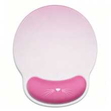 1pc Cute Cat Mouse Pad With Wrist Rest, Ergonomic Non-Slip Silicone Wrist Support Mouse Pad, Soft Desk Mat, Suitable For Office, Gaming, Home, Laptop, Gift For Girls - View 10