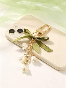 1pc Bow Street Casual ABS Plastic (ABS Resin) Creative Lily Flower Pearl Chain Autumn/Winter - Multicolor - View 7