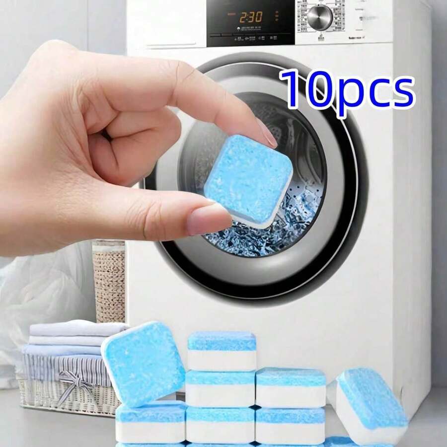 Washing Machine Cleaning Tablets - Foaming Deep Cleaning & Deodorizing Tablets, Suitable For Household Washing Machines - A - View 1