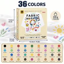6-48 Colors Fabric Marker Pen Set, Fine Tip Fabric Painting Pens Suitable For Clothes, Textiles, T-Shirts, Fabric Bags, Hats, DIY Handicrafts, Clothing - Fabric Markers - View 23