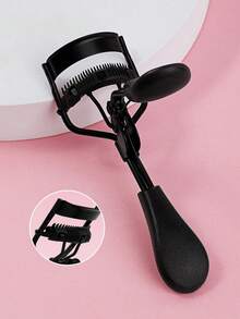 Portable Eyelash Curler With Silicone Pad, 2pcs Black Eyelash Curler With Comb, For Curling And Shaping, Doesn't Damage Eyelashes, Lash Lift, Big Eye Effect, Suitable For Daily Makeup And Curling Eyelashes - Black - View 8