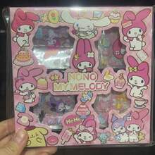 Bộ nhãn dán hoạt hình Sanrio dễ thương 1/4 hộp, nhãn dán tự dính chống nước, họa tiết tươi mới đáng yêu, trang trí DIY cho sổ kế hoạch, bình nước, sổ tay, hành lý, vật liệu thủ công nữ tính, trang trí hàng ngày cho học sinh, quà tặng ngày lễ - Nhiều màu - Xem 17