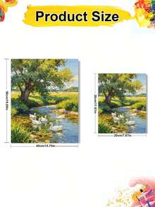 DIY Digital Oil Painting By Number, Rural Scenery, Art Handicrafts Set For Bedroom Decor And Art Wall Decoration, Best Gift For Family And Friends, Holiday Gift - Sets - View 9