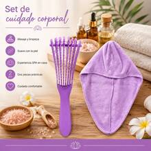 Touca de secagem de cabelo - Roxa - Ver 6