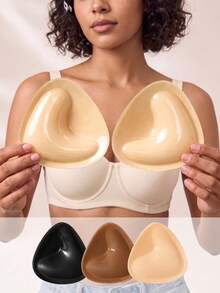 Double-Sided Adhesive Breast Pads, Instant Lift Push-Up Bikini Inserts, Seamless Thickened Waterproof Sports Bikini Pads - Multicolor - View 1