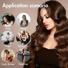 3 قطع مجموعة مجعدات شعر حريرية بدون حرارة - مجعدات شعر ناعمة بدون حرارة مع مشبك قابل للتعديل لتجعيد الشعر أثناء النوم DIY، التجعيد، تجعيدات، تجعيدات بدون حرارة، مجعد الشعر، أدوات الحلاقة، أدوات تصفيف الشعر - متعدد الألوان - مشاهدة 8